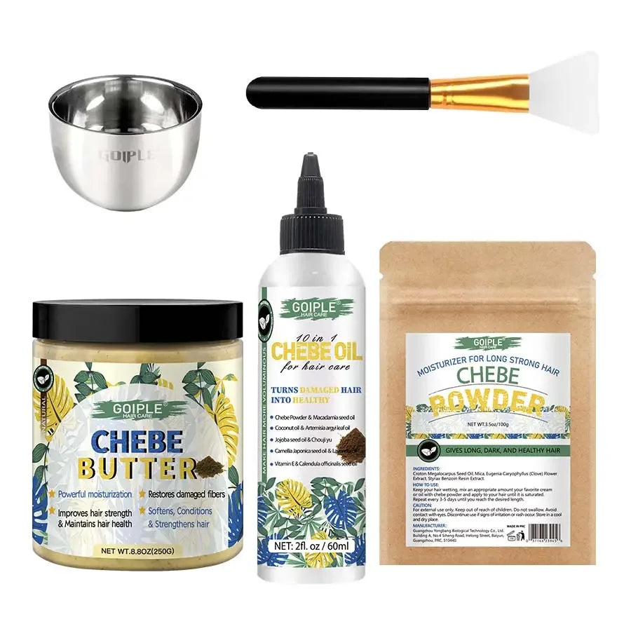 Goiple Chebe Hair Care Set Moisturizing Butter Oil and Powder Kit - 1