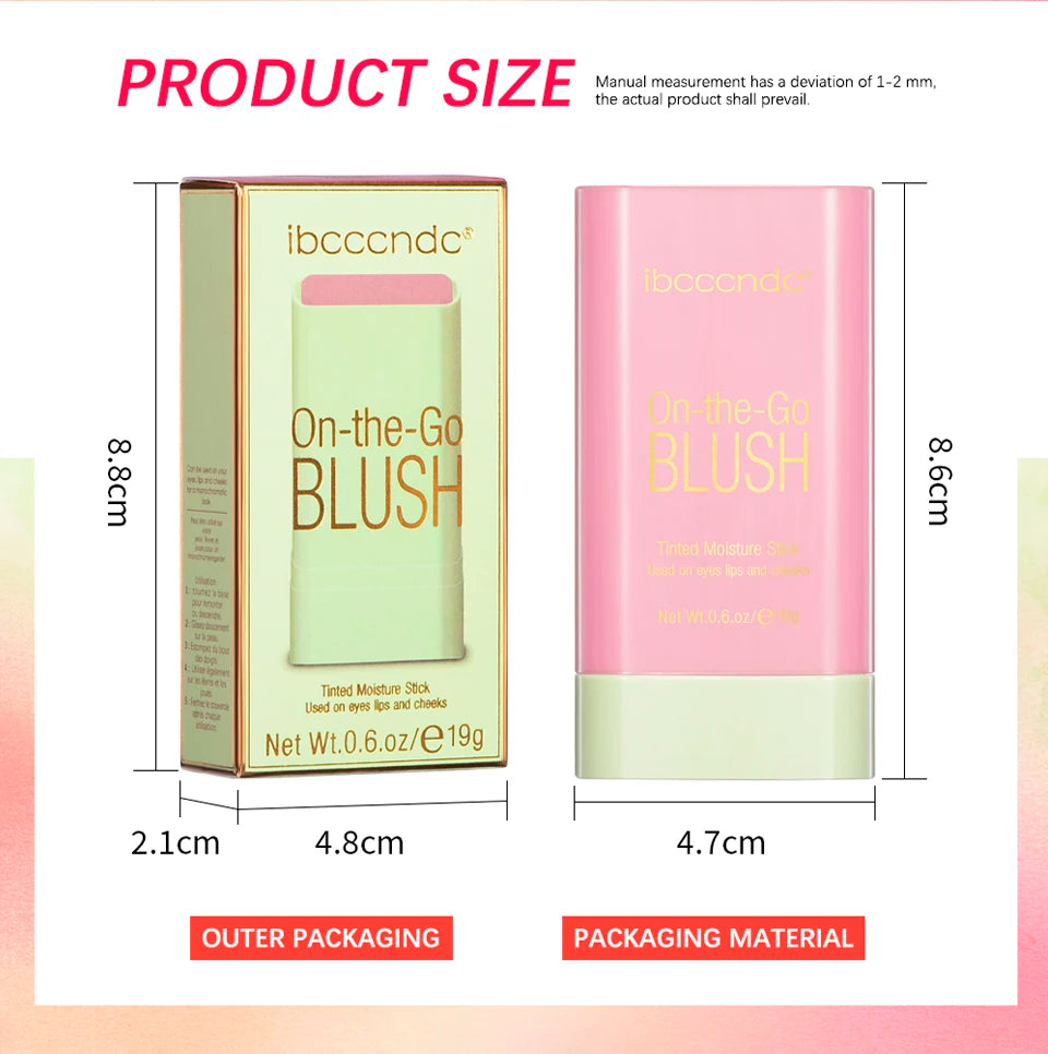 Tinted Moisturizing Blush Stick for Cheeks and Lips - 23