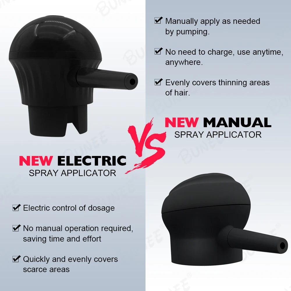 Electric Hair Fiber Applicator Pump Spray Nozzle for Hair Loss - 4