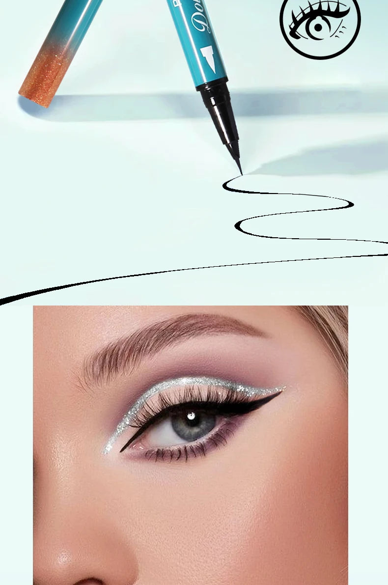 Peifen Double Head Liquid Eyeliner and Glitter Eyeshadow Pen