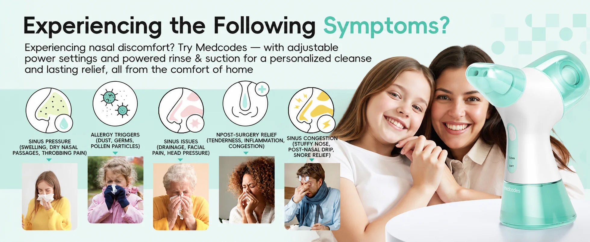 Electric Nasal Irrigator for Sinus Relief and Congestion - 8