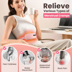 Portable Heated Massage Belt for Period Pain Relief