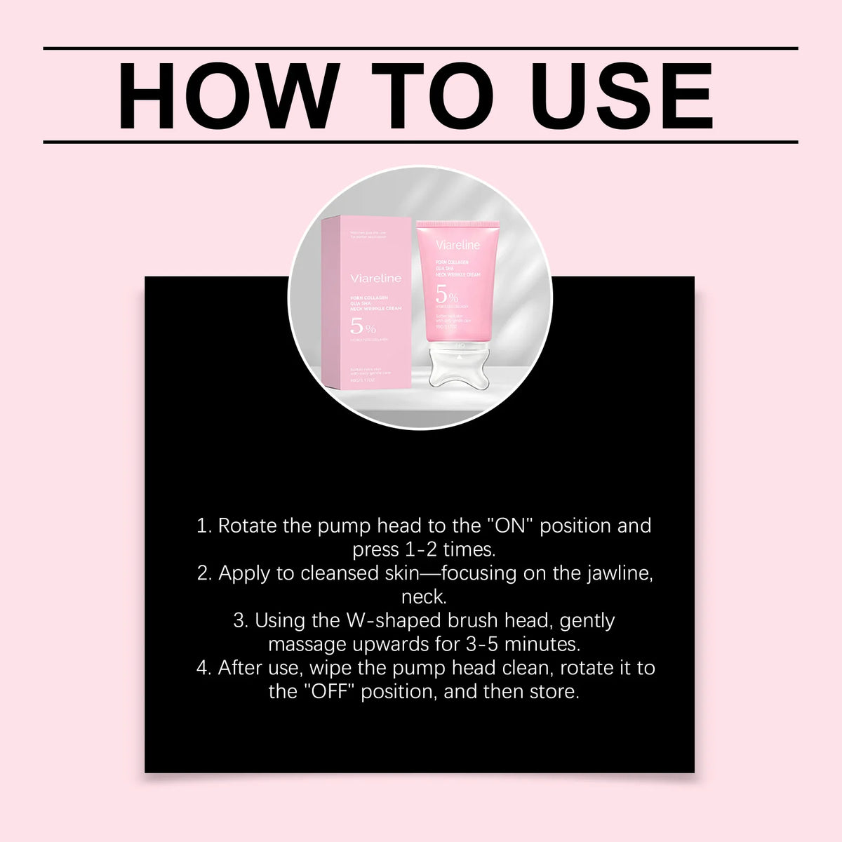 Collagen Firming Neck Cream with Gua Sha Massager