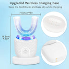 Smart UShape Ultrasonic Electric Toothbrush Rechargeable Whitening Set