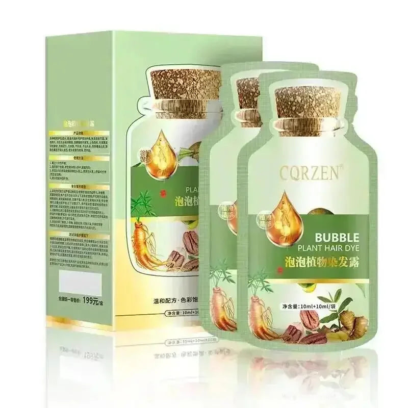 100ml 3 in 1 Herbal Hair Dye Shampoo for Gray Hair Coverage - 23