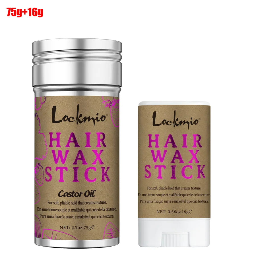 75g Castor Oil Hair Wax Stick for Frizz Control and Edge Styling - 19