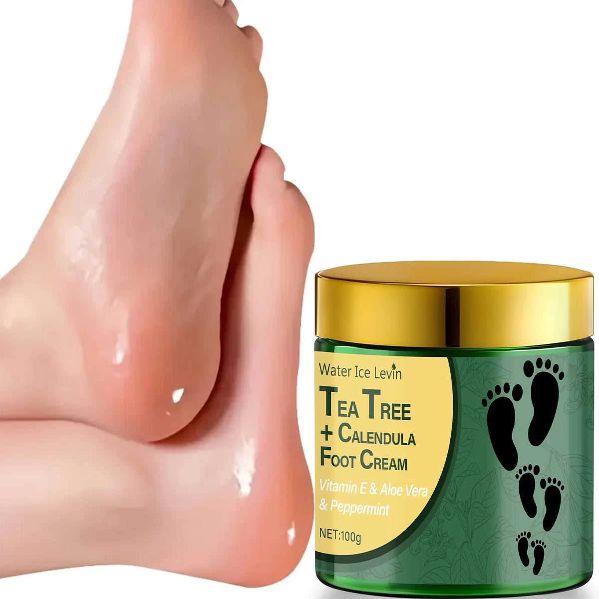 Tea Tree and Calendula Foot Cream Moisturizing Heel Repair Treatment