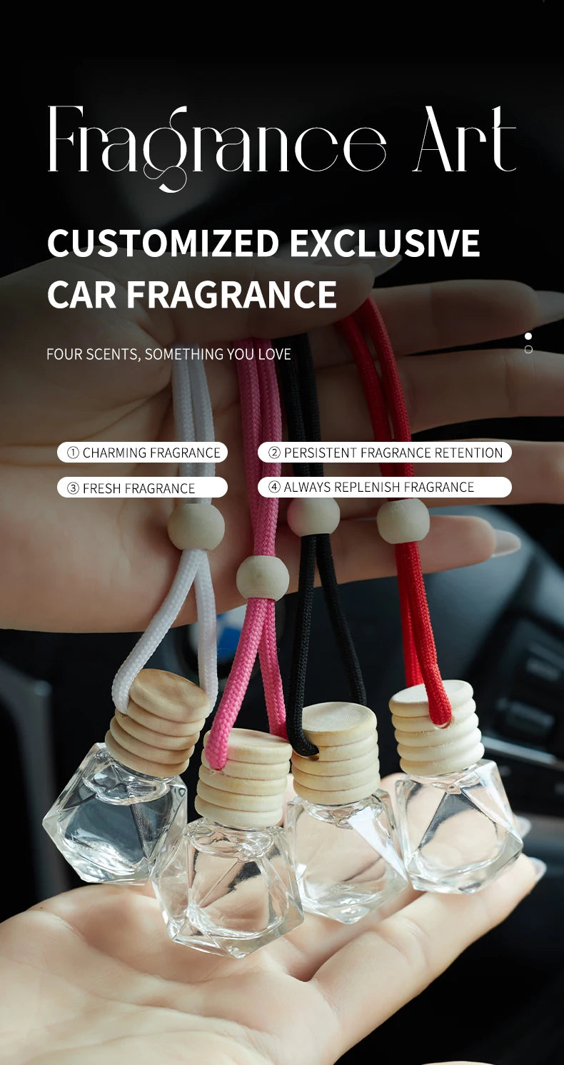 4 Pack Car Air Freshener Hanging Diffuser Interior Fragrance Set
