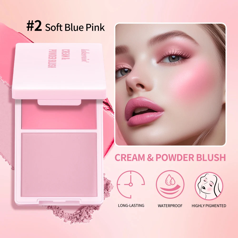 2-in-1 Cream and Powder Blush Palette