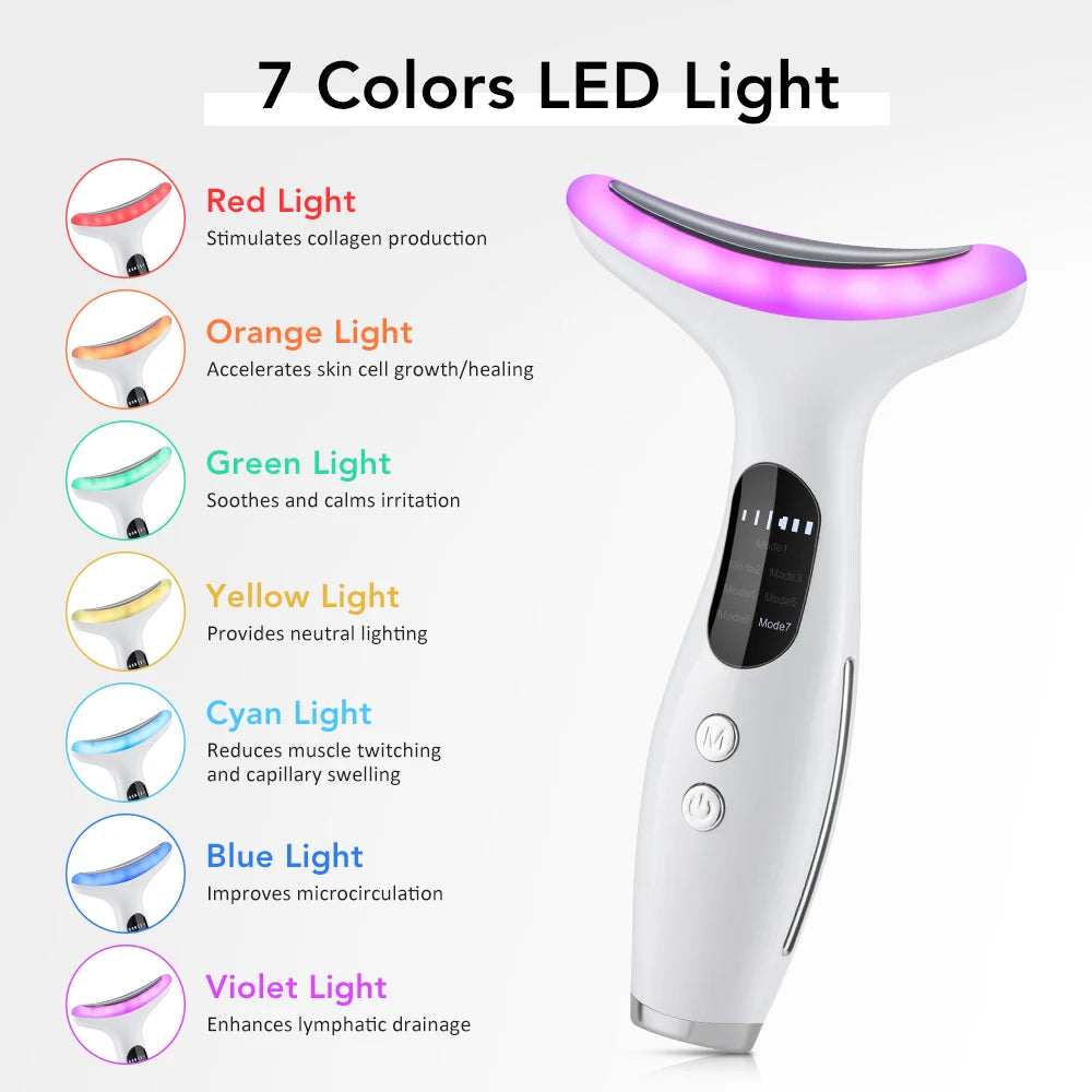 7-Color LED Neck and Face Lifting Massager - 6