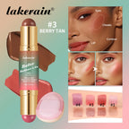 Dual-Ended Cream Bronzer and Blush Stick for Face and Lips