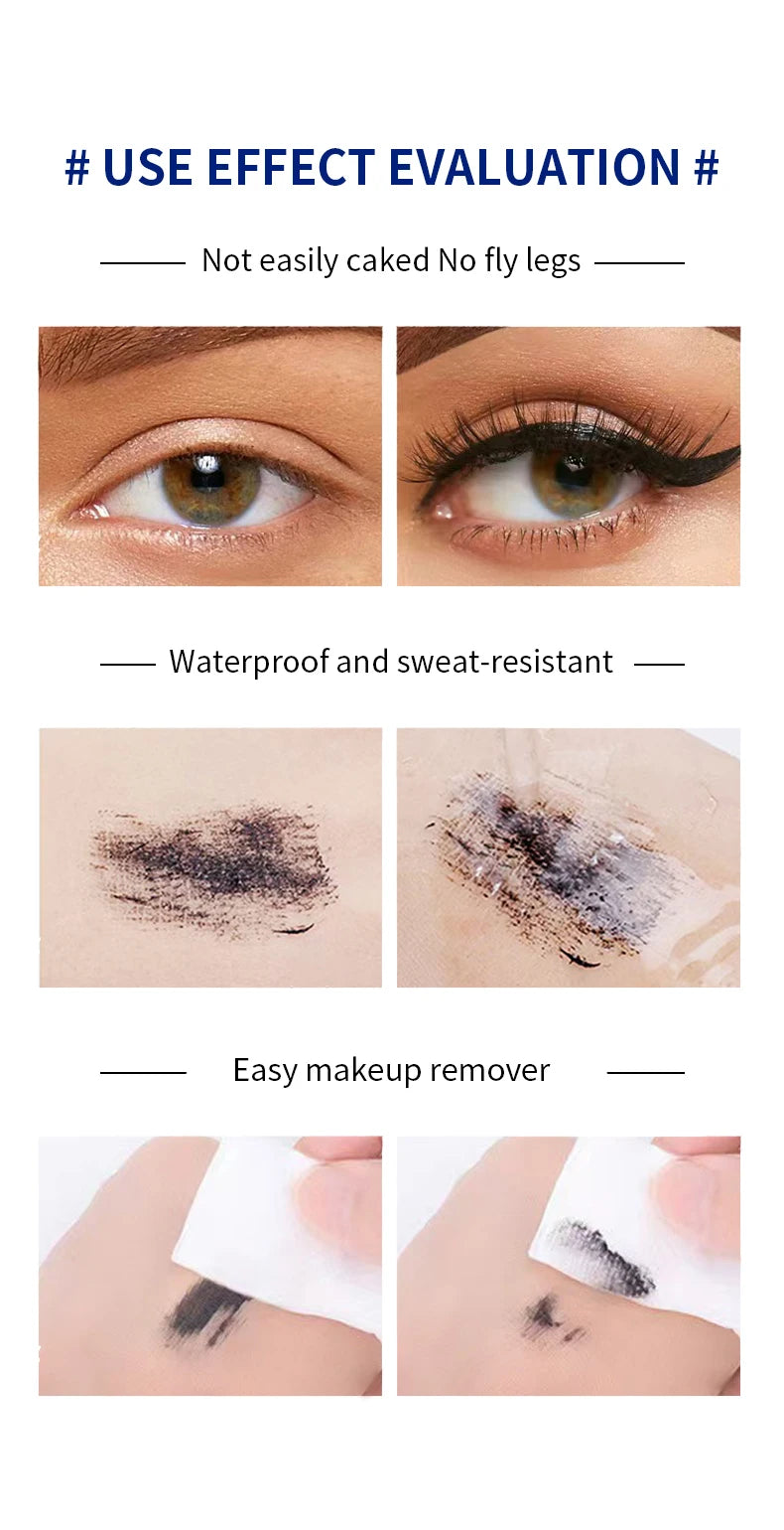 Meidian Waterproof Mascara Long Lasting Volumizing Eye Makeup
