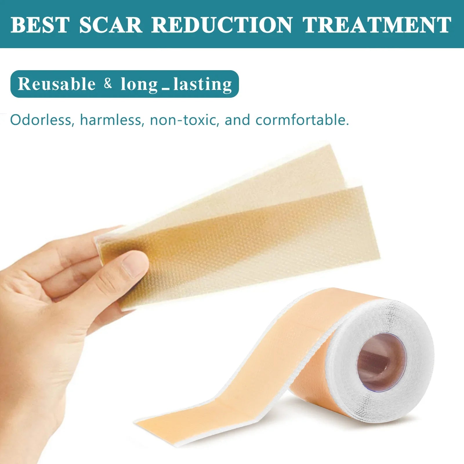 Silicone Scar Removal Tape for Surgery and Burn Scars - 6