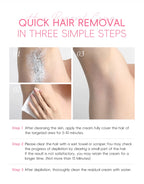 Gentle Painless Hair Removal Cream for Sensitive Body Areas