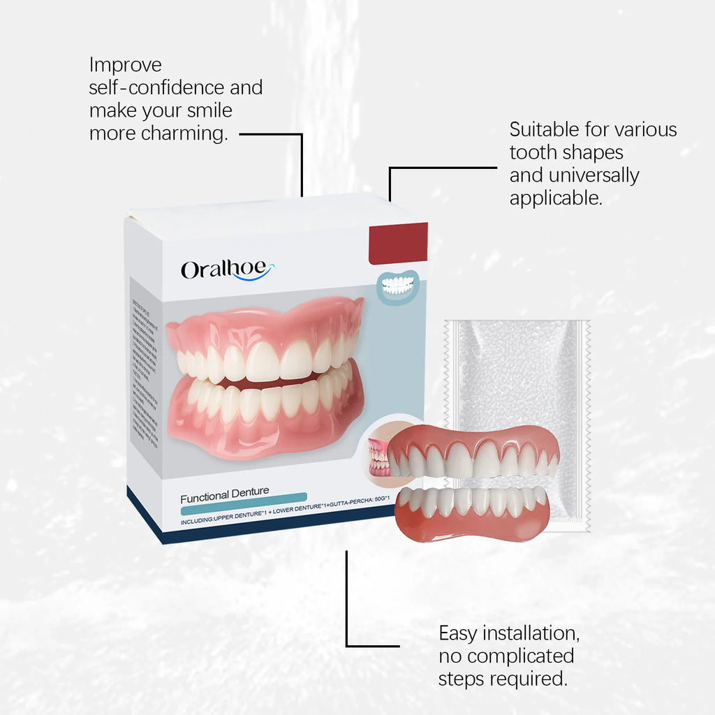 Temporary Silicone Denture Kit for Smile Restoration