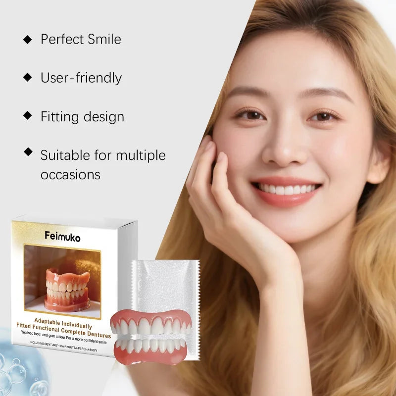 Custom Fit Cosmetic Denture Set for a Confident Smile