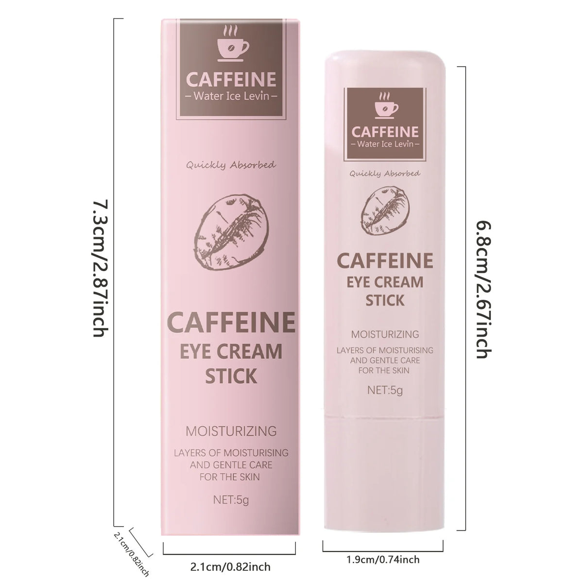 Caffeine Eye Cream Stick for Dark Circles and Puffiness