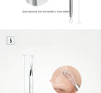 Professional Stainless Steel Blackhead and Pimple Extractor Tool Kit
