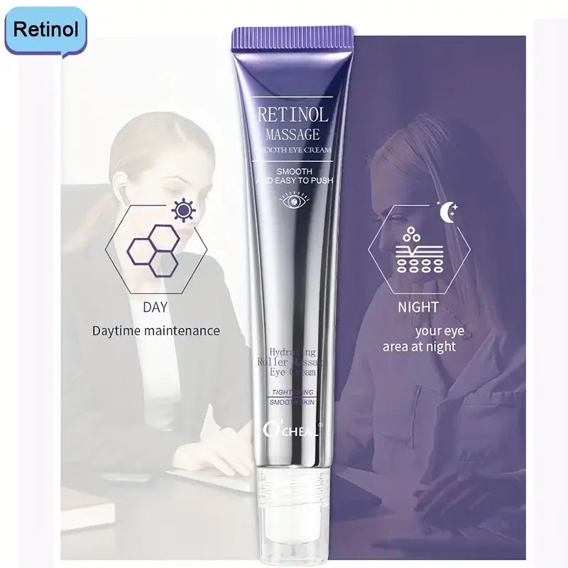Retinol Eye Cream Roller Anti Aging Moisturizer for Dark Circles