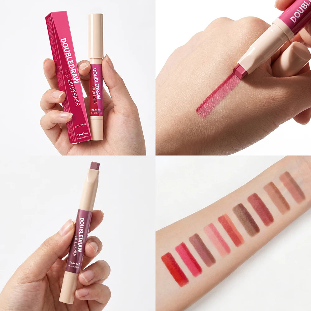 2-in-1 Lip Liner and Matte Lipstick for Long-Lasting Wear - 5