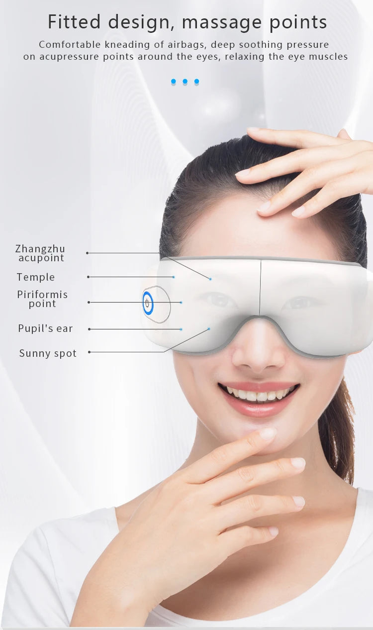 Rechargeable Heated Eye Massager for Tension Relief and Better Sleep - 10