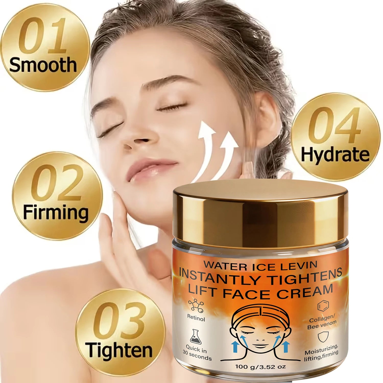 Retinol Collagen Firming Face Cream Moisturizing Anti Aging Lift Cream - 7