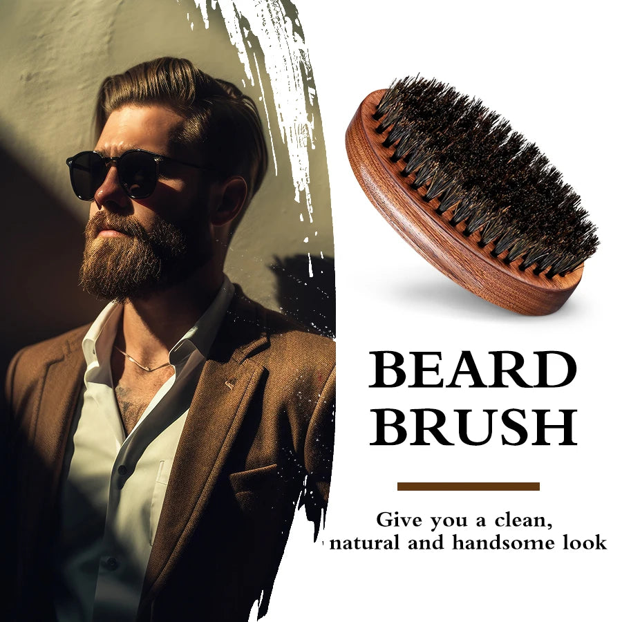 LOCKMIO Beard Care Kit Men Grooming Set Oil Balm and Styling Tools - 18