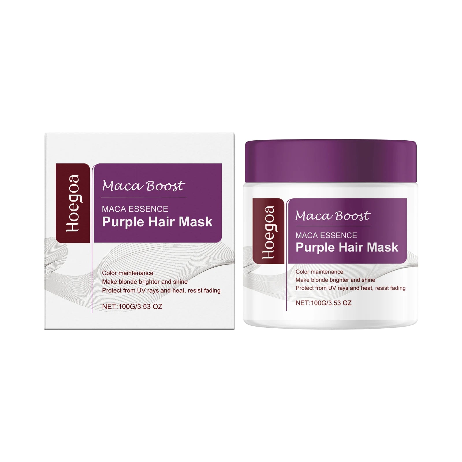 Purple Hair Mask and Shampoo Set for Color Protection - 14