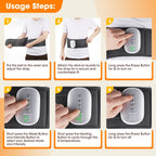 Cordless Heated Back Massage Belt with Air Compression