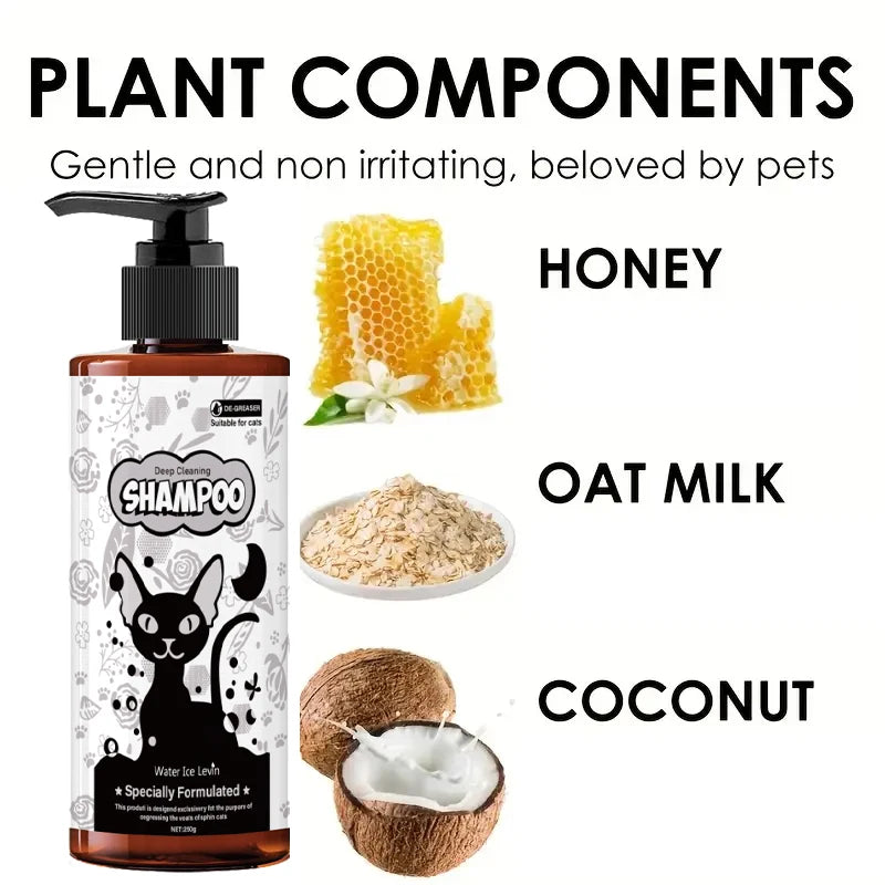 Water Ice Levin Pet Shampoo Deep Cleaning Dog and Cat Fur Wash 250g