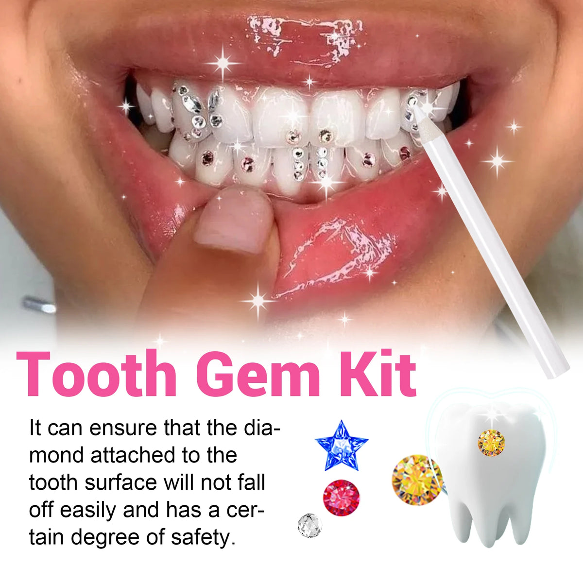 DIY Tooth Gem Kit for Sparkling Teeth Jewelry