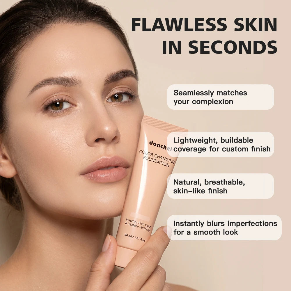 Color-Changing Liquid Foundation for Flawless Skin Tone - 3