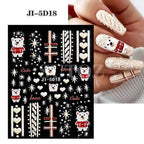 3D Christmas Cartoon Nail Art Stickers