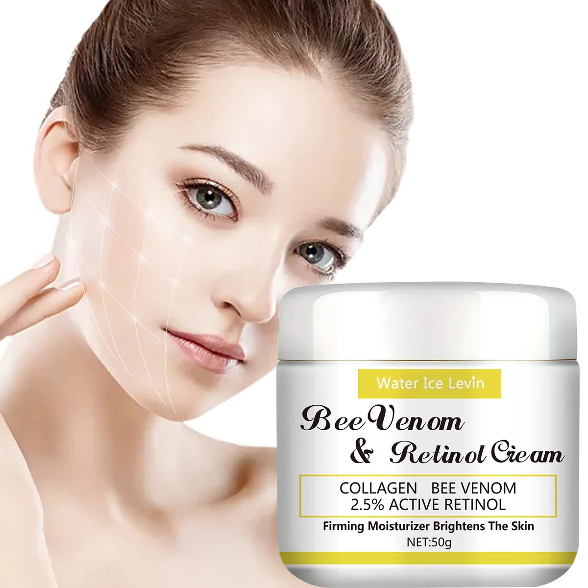 Bee Venom Retinol Cream Moisturizing Face and Body Firming Lotion - 1