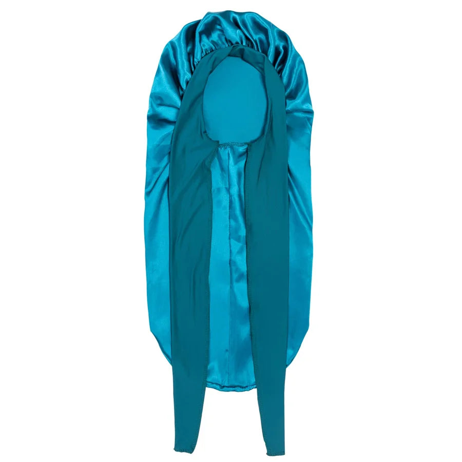 Extra Large Silk Satin Sleep Bonnet with Elastic Hair Band