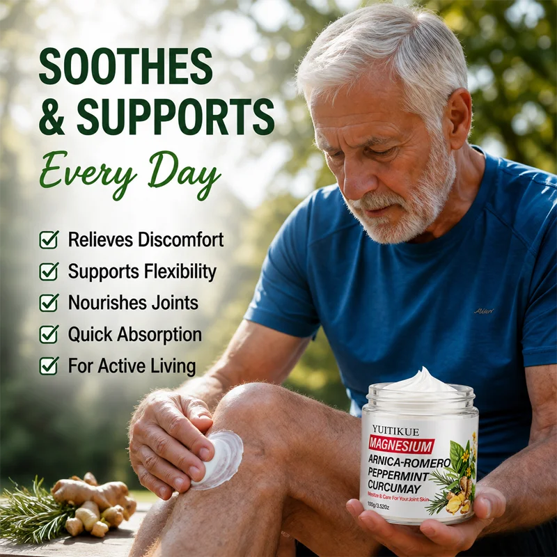 YUITIKUE Natural Magnesium Cream for Joint Support and Skin Moisturizing
