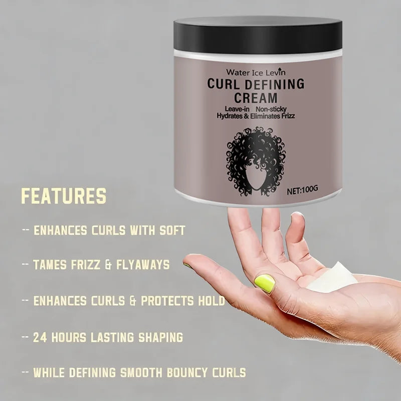 Water Ice Levin 100g Curl Defining Leave-in Styling Cream