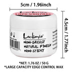 Lockmio Edge Control Hair Wax Styling Gel for Natural Hair and Wigs