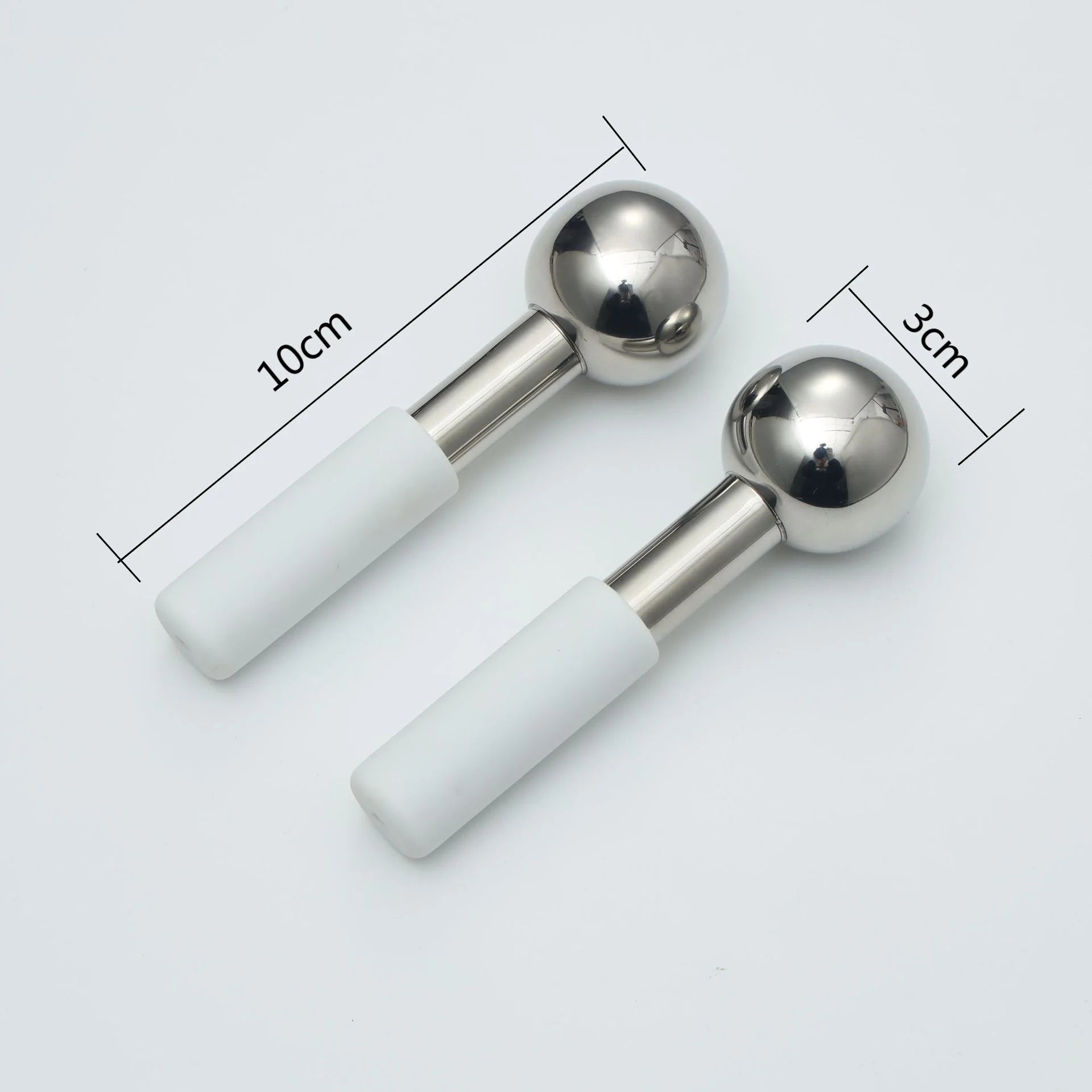 Stainless Steel Cooling Ice Globes for Facial Massage - 1