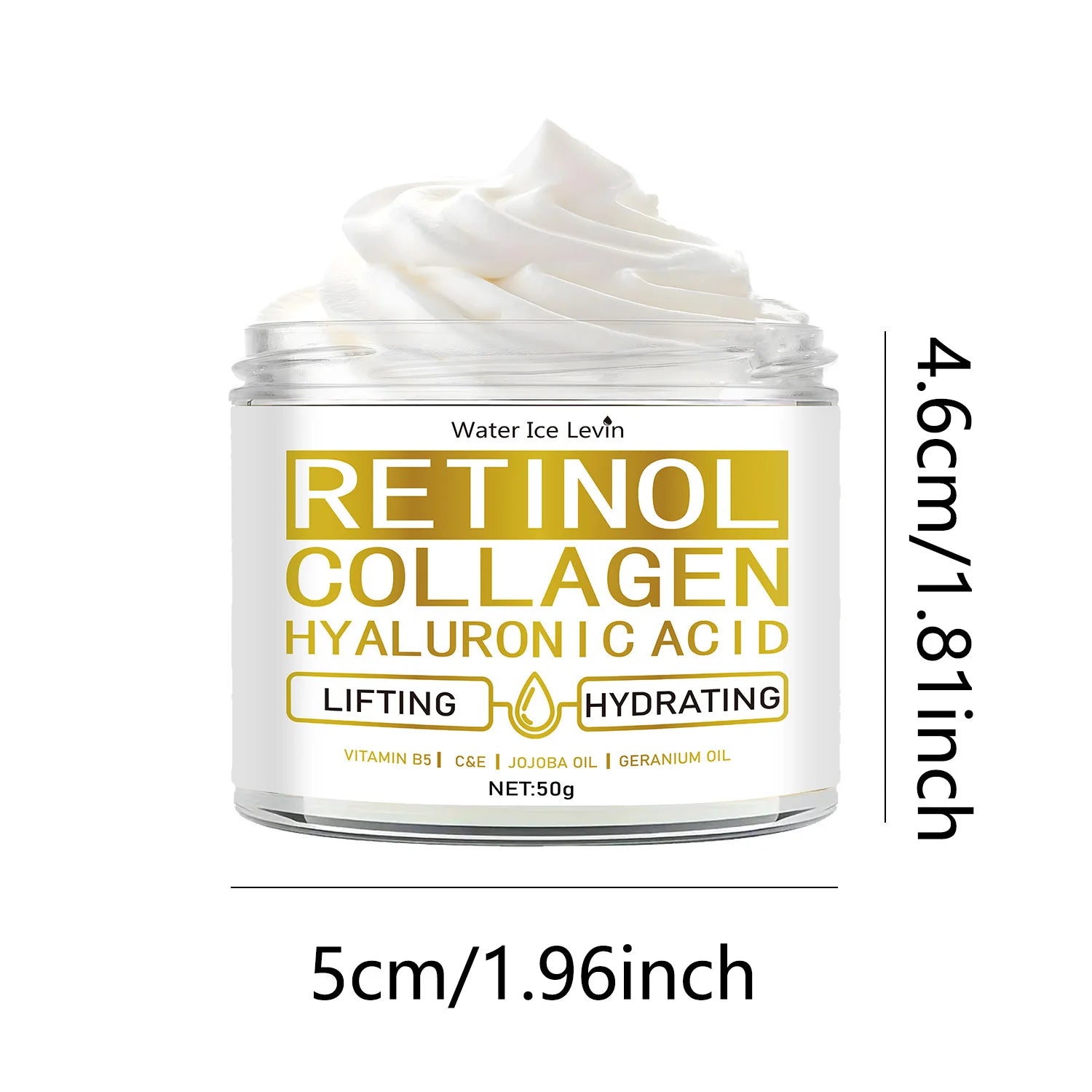 Retinol Face Cream Anti Aging Moisturizer with Collagen & Hyaluronic Acid - 6