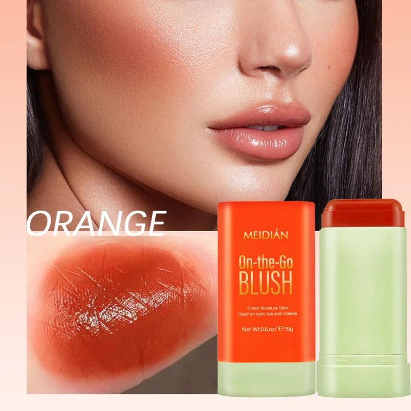 Meidian On The Go Waterproof Blusher Stick Cream Face Makeup