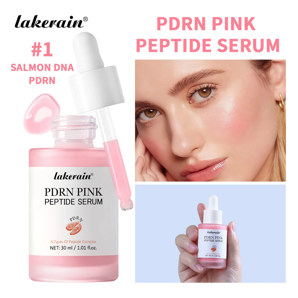 Salmon PDRN Pink Peptide Facial Serum for Radiant Glass Skin