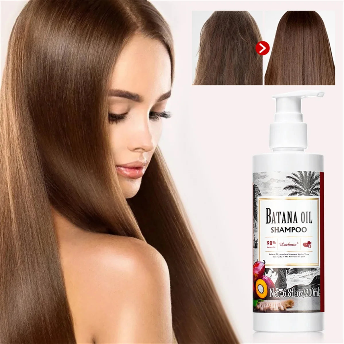 Batana Oil Shampoo Deep Cleansing Moisturizing Hair Growth Treatment - 13