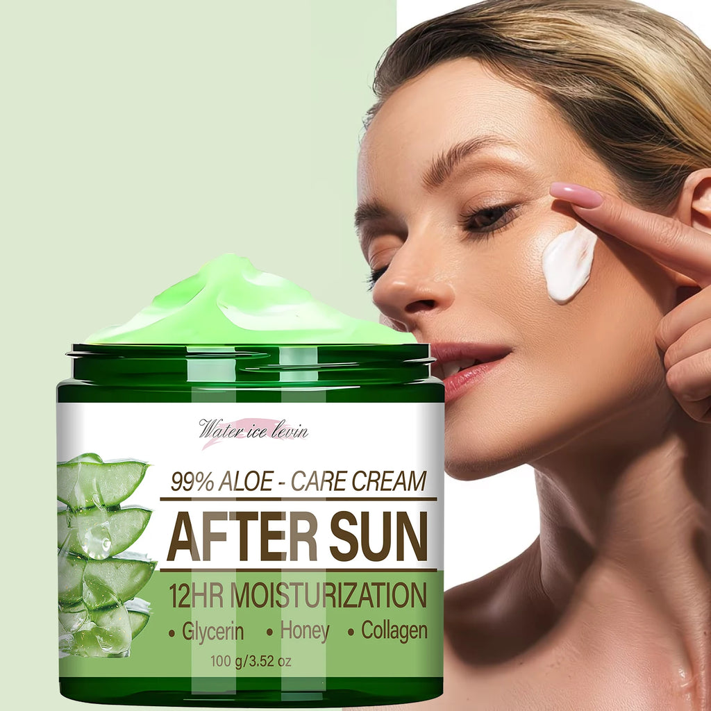 99% Aloe Vera After Sun Cream Moisturizer with Collagen and Glycerin