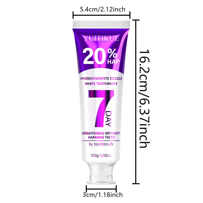 YUITIKUE 20% HAP Hydroxyapatite Toothpaste Teeth Whitening 100g
