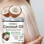 YUITIKUE Coconut Oil Moisturizing Body Cream for Dry Skin 100g