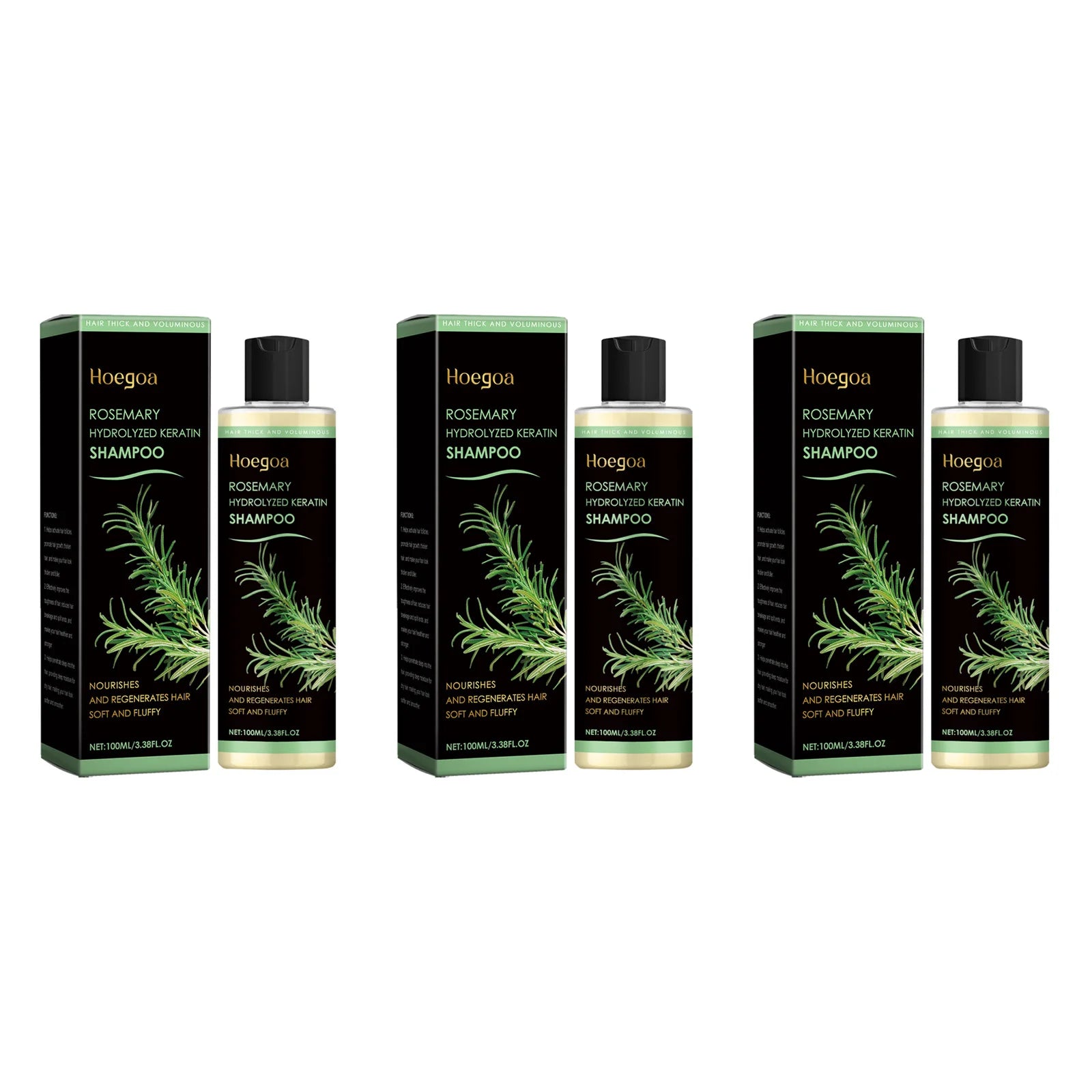 Rosemary Hydrolyzed Keratin Thickening and Moisturizing Hair Shampoo