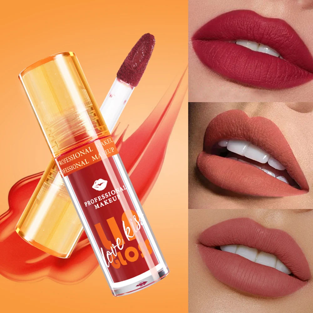 Matte Lip Gloss Waterproof Long Lasting Liquid Lipstick Berry Shades