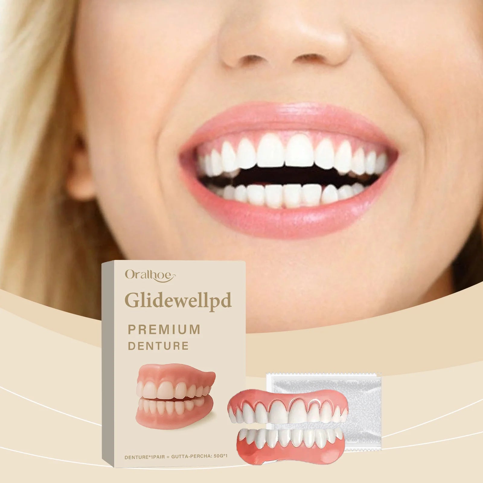 Temporary Silicone Denture Set for Smile Restoration - 2