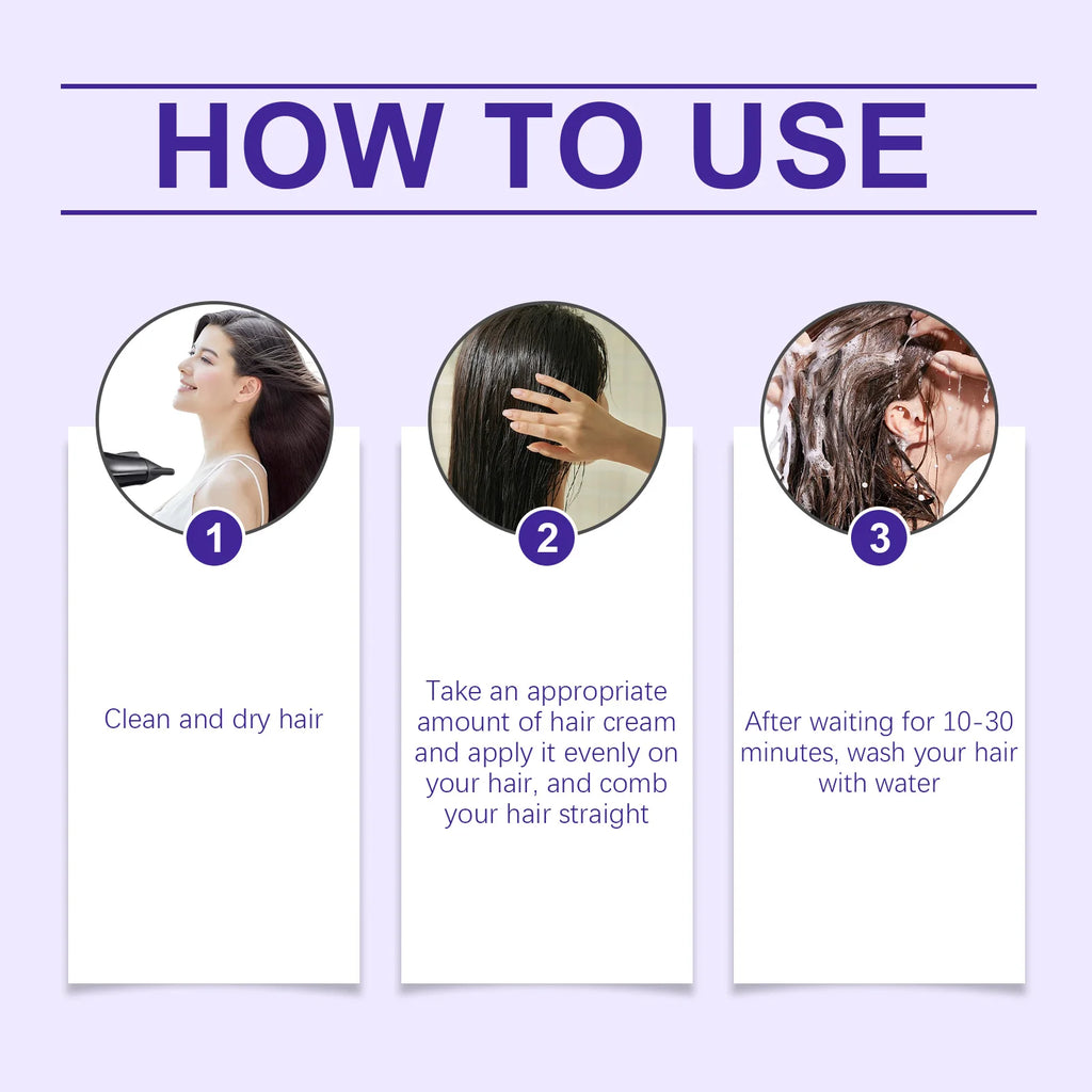 Protein Correction Hair Straightening Cream for Frizzy Hair